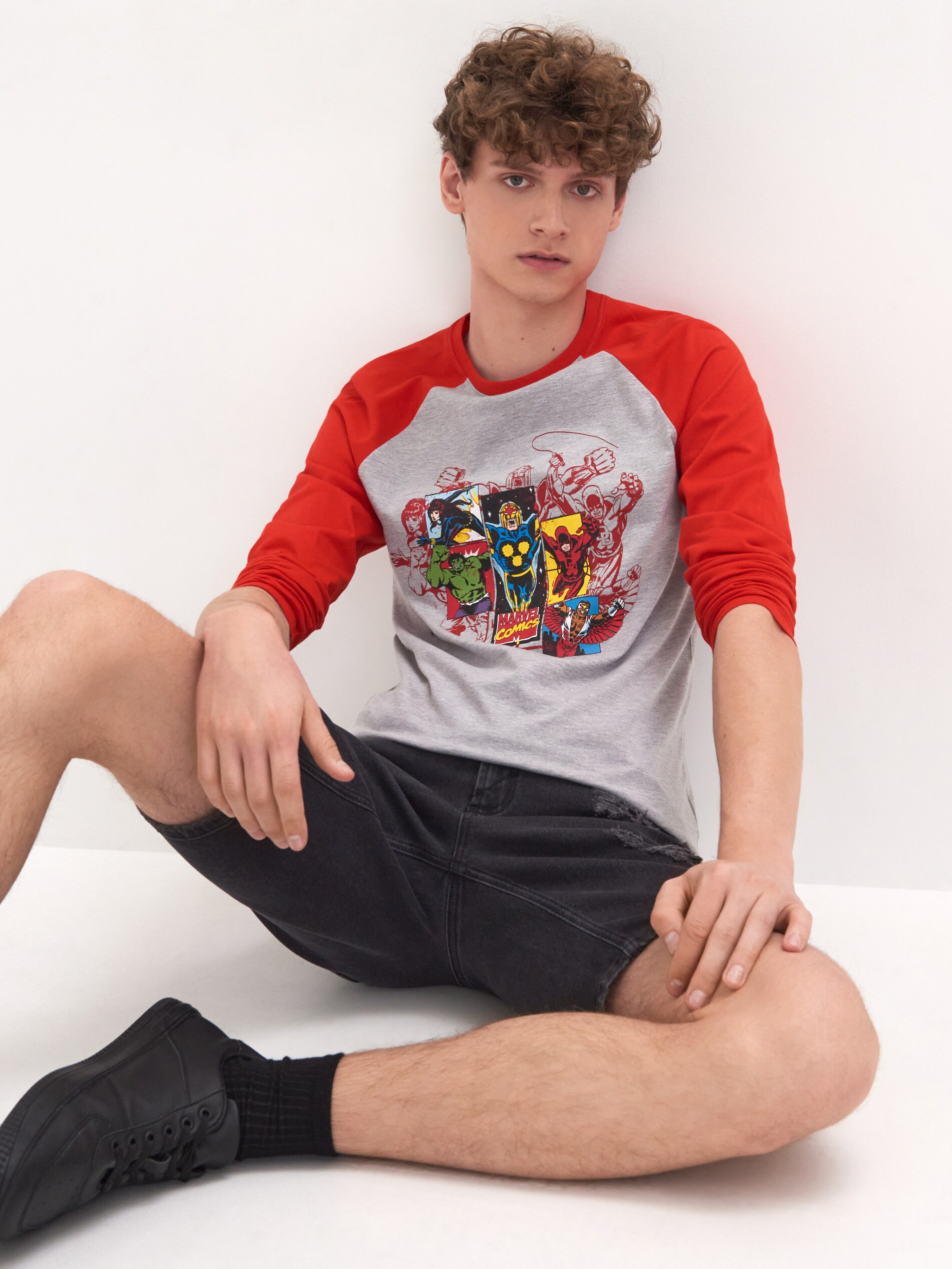 Tričko s dlhými rukávmi Marvel