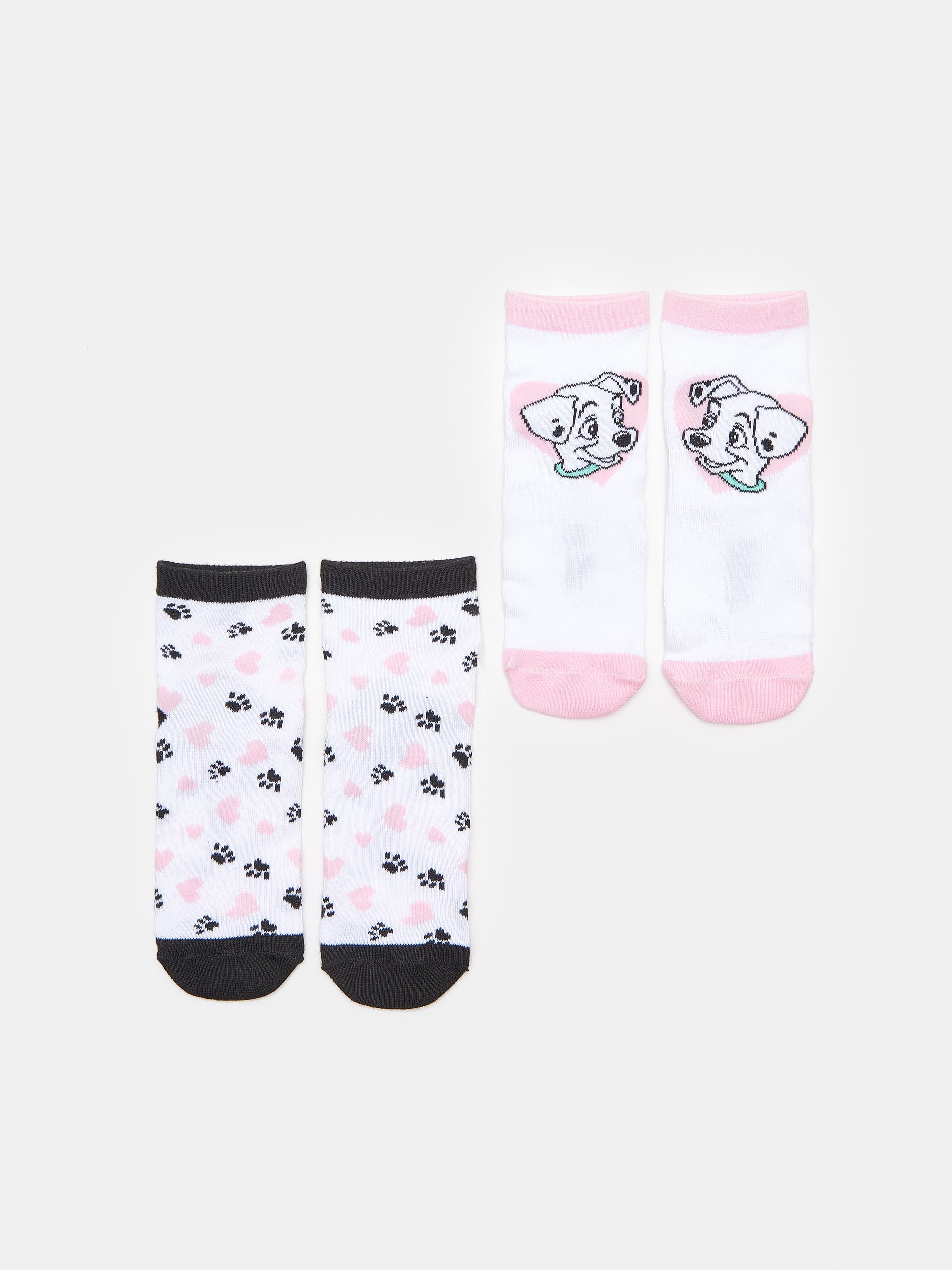 Súprava 2 párov detských ponožiek 101 Dalmatians