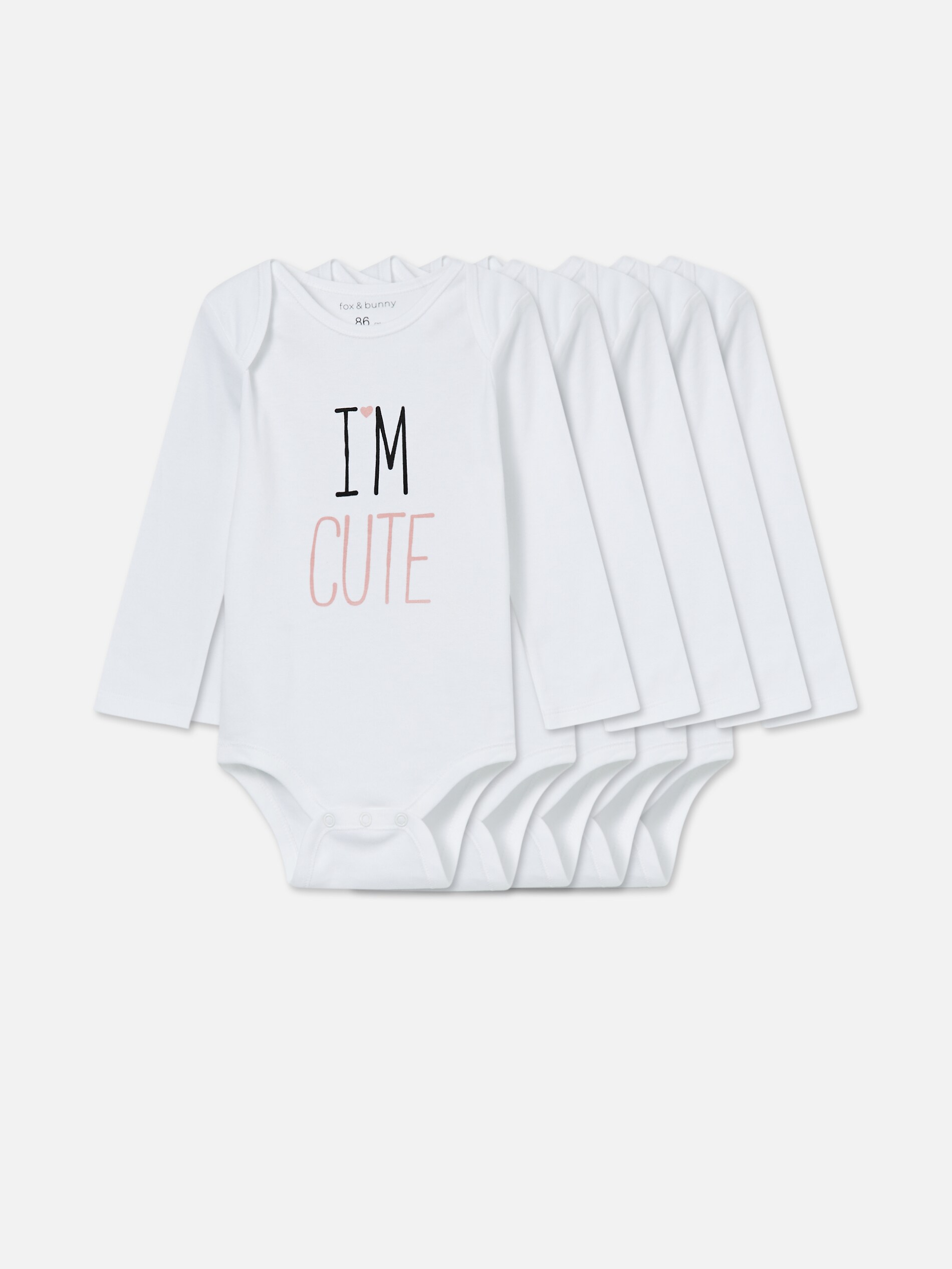 Súprava 5 body s nápismi