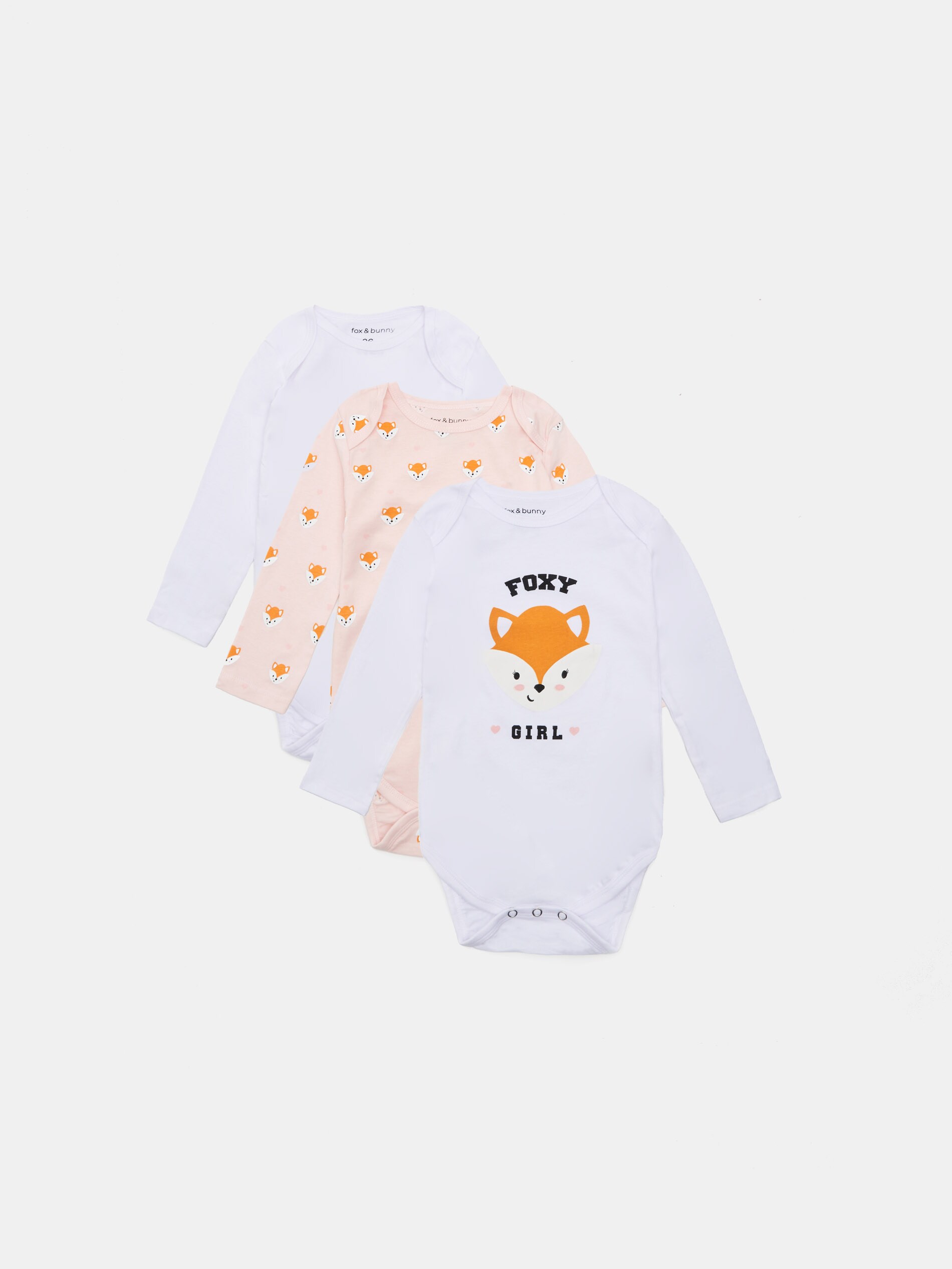 Súprava 3 body s motívom líšok