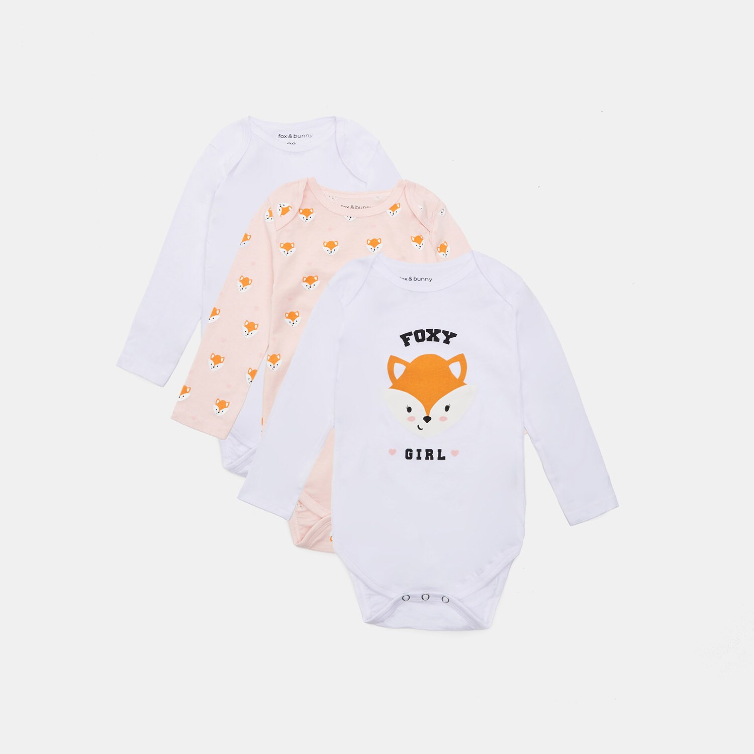 Súprava 3 body s motívom líšok