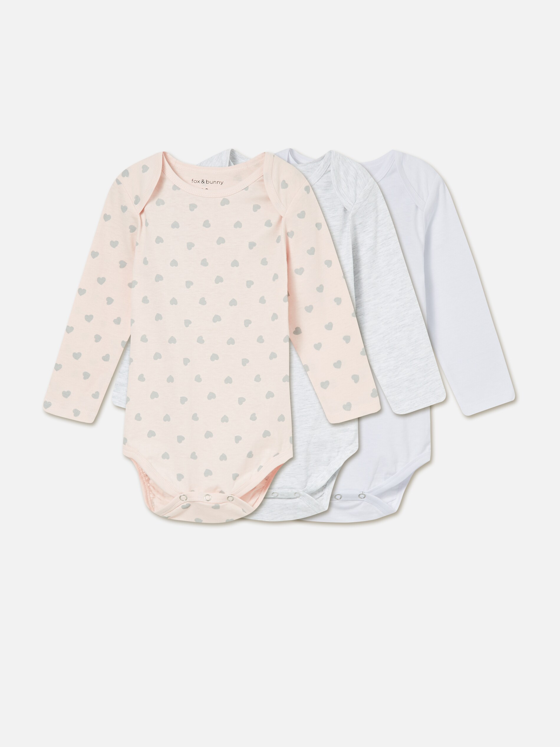 Súprava 3 bavlnených body