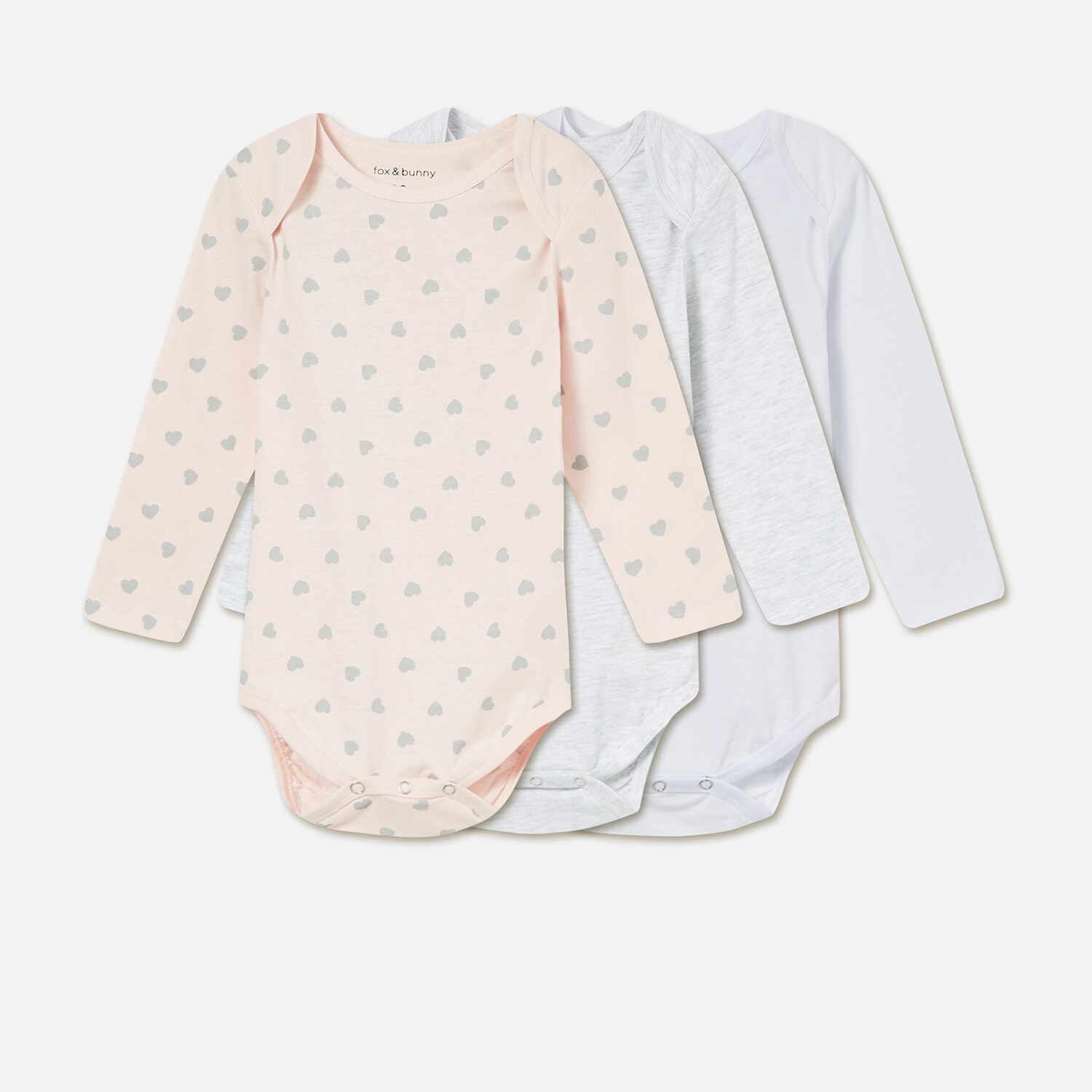 Súprava 3 bavlnených body