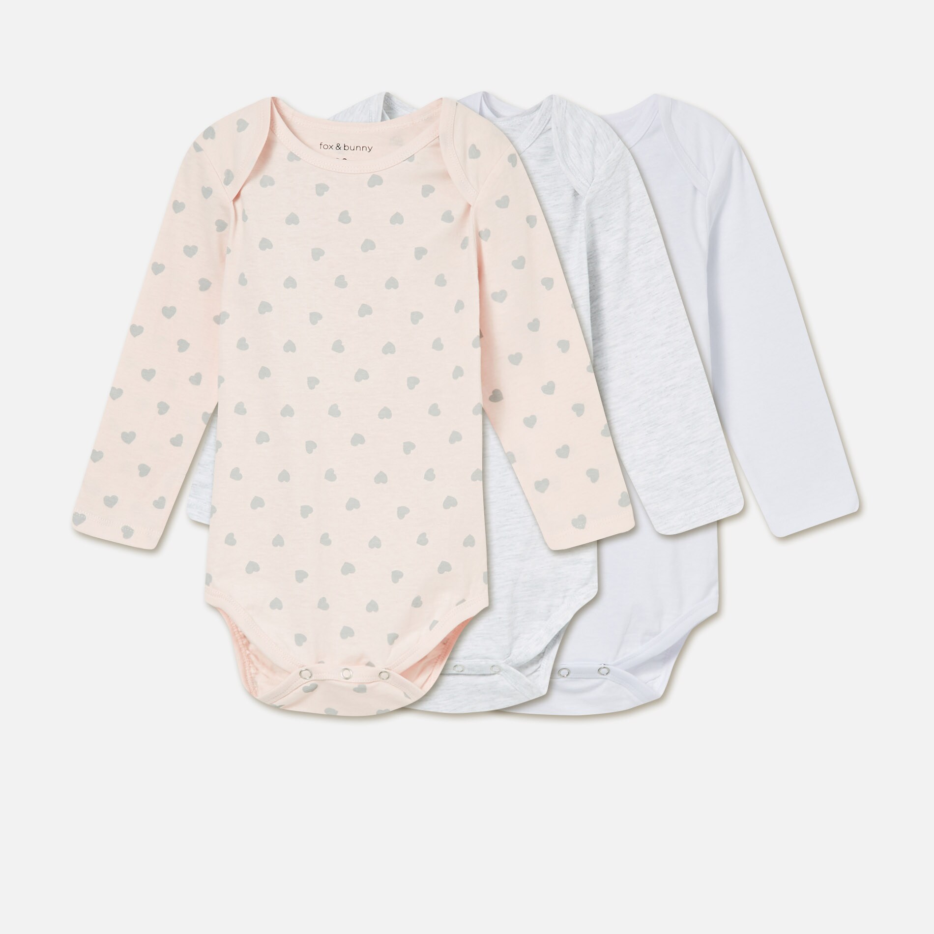 Súprava 3 bavlnených body