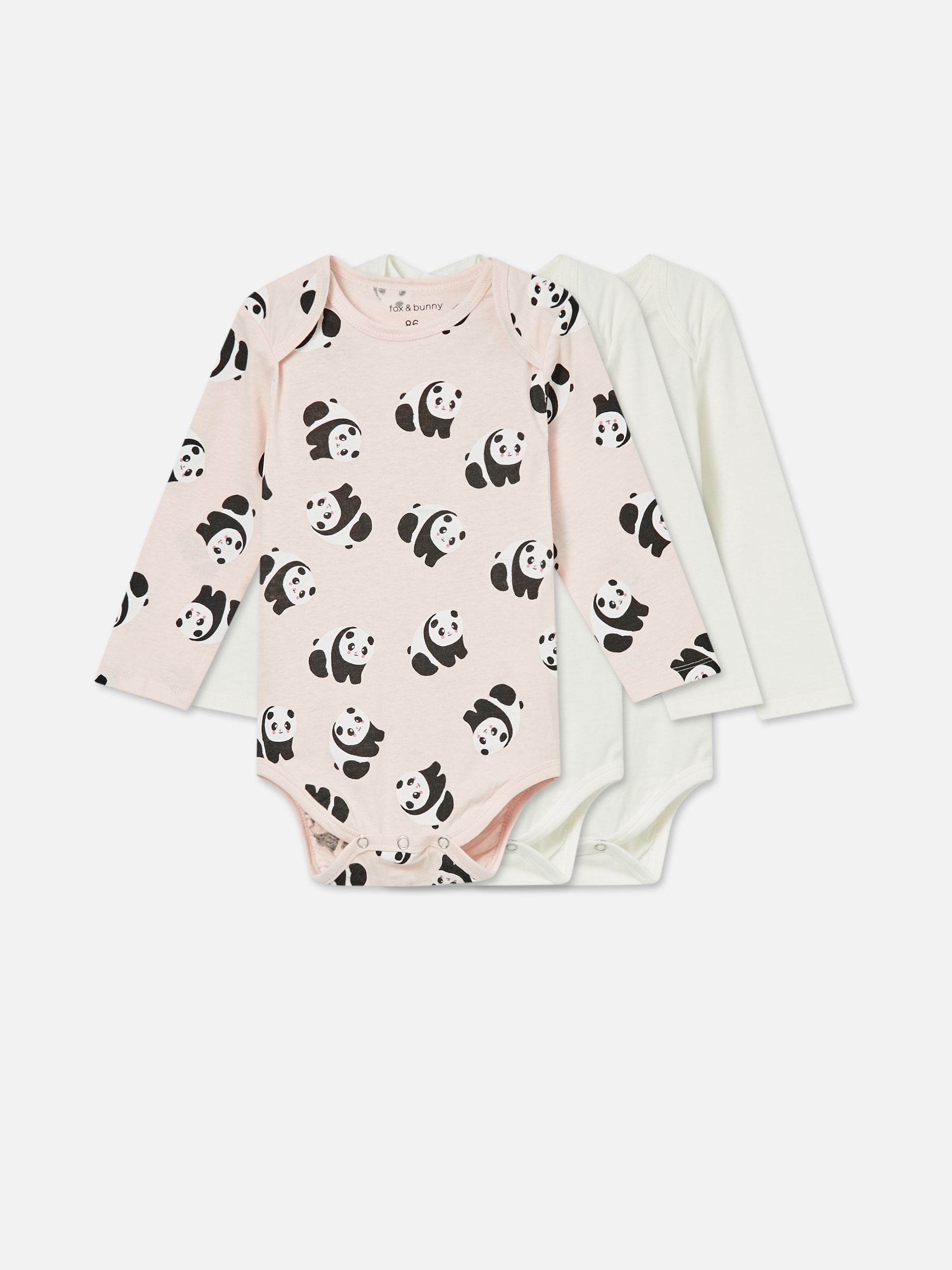 Súprava 3 bavlnených body