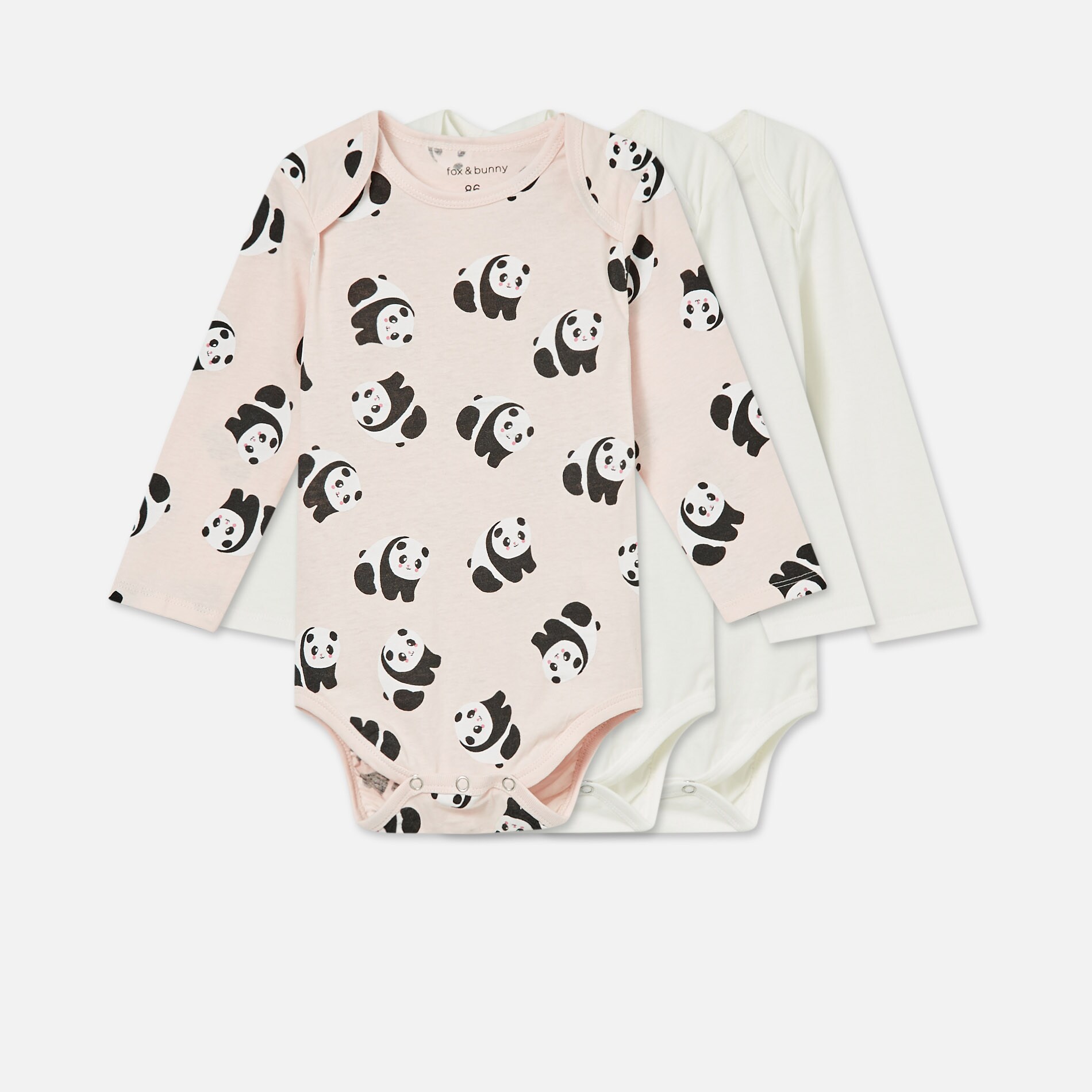 Súprava 3 bavlnených body