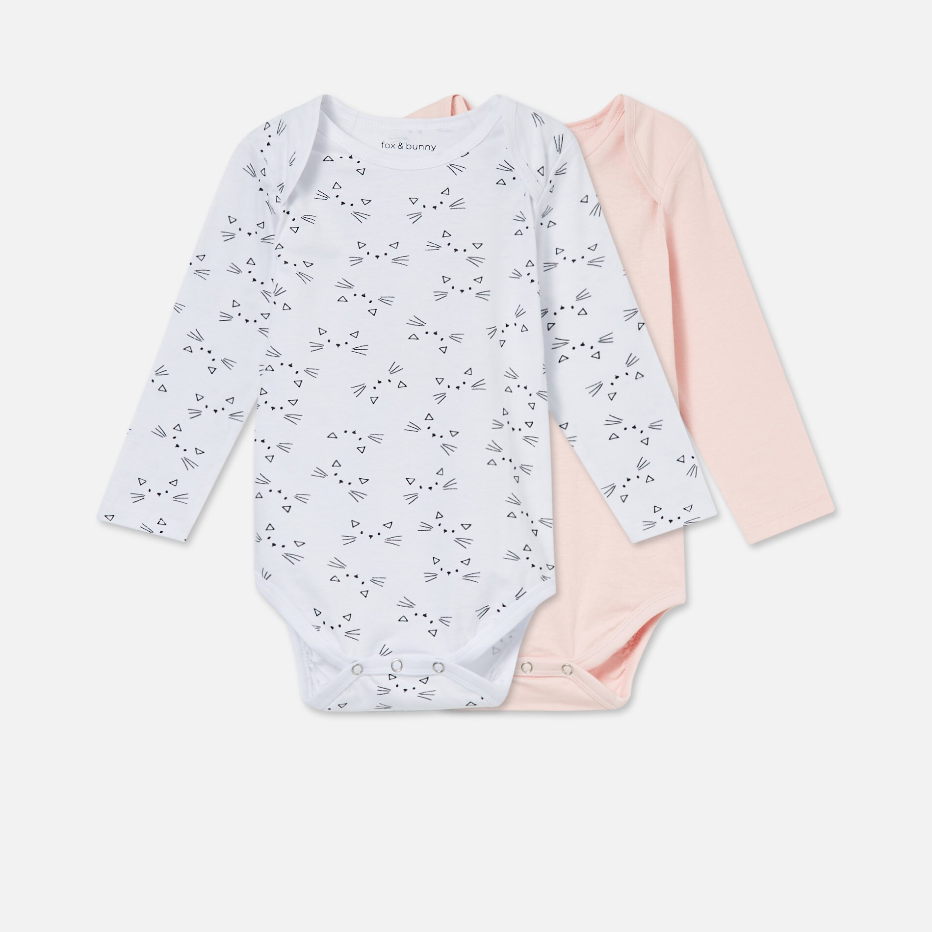 Súprava 2 bavlnených body