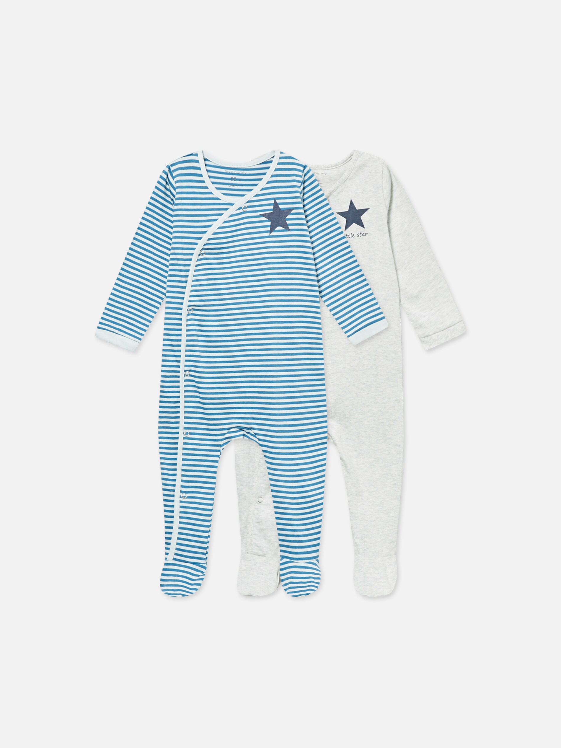 Súprava 2 overalov s motívom hviezdičiek