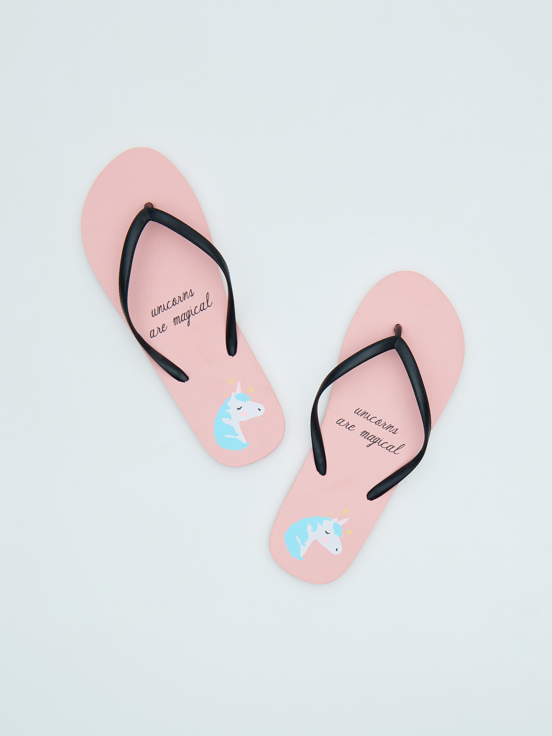 Žabky s motívom jednorožca