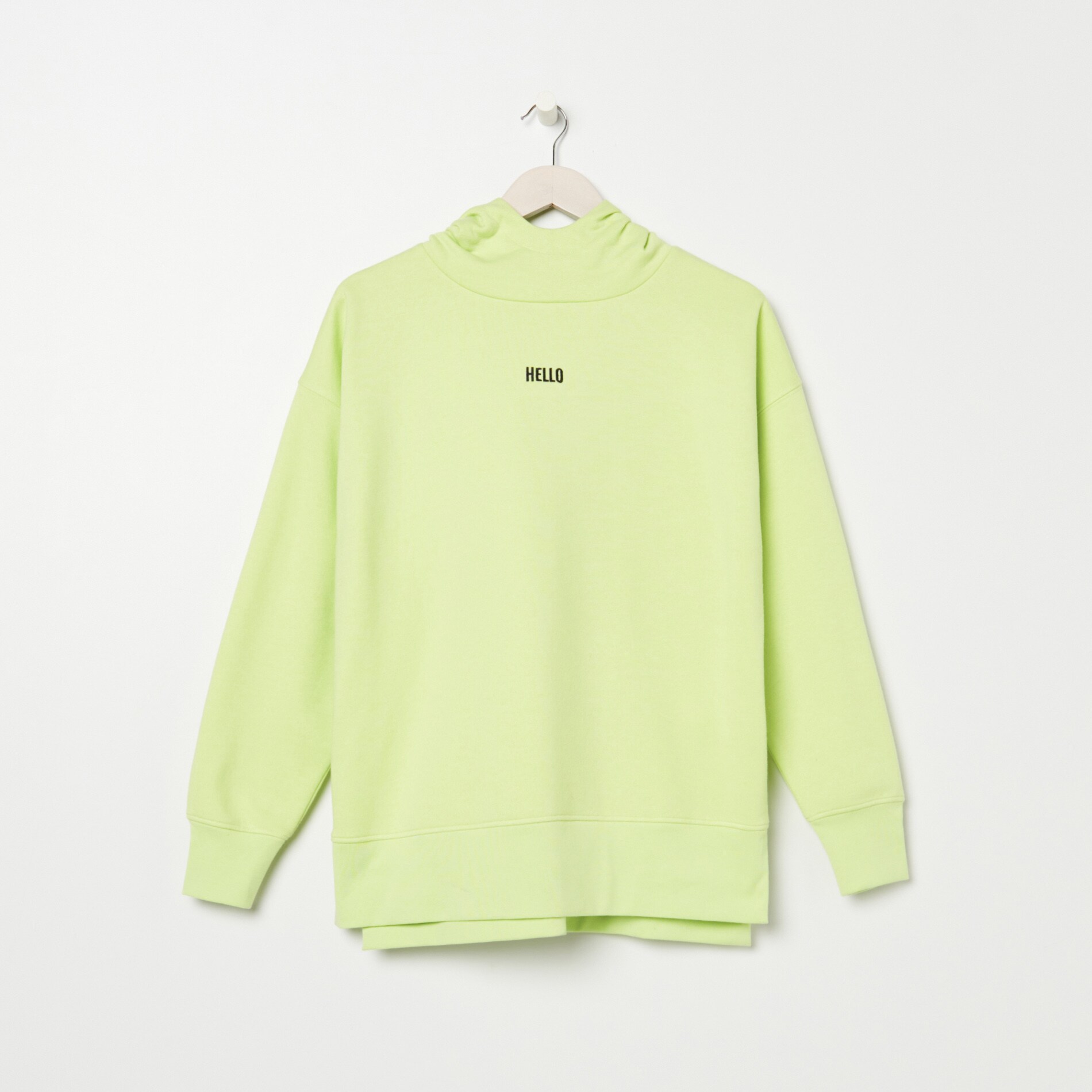 Mikina s kapucňou a vyšívaným nápisom