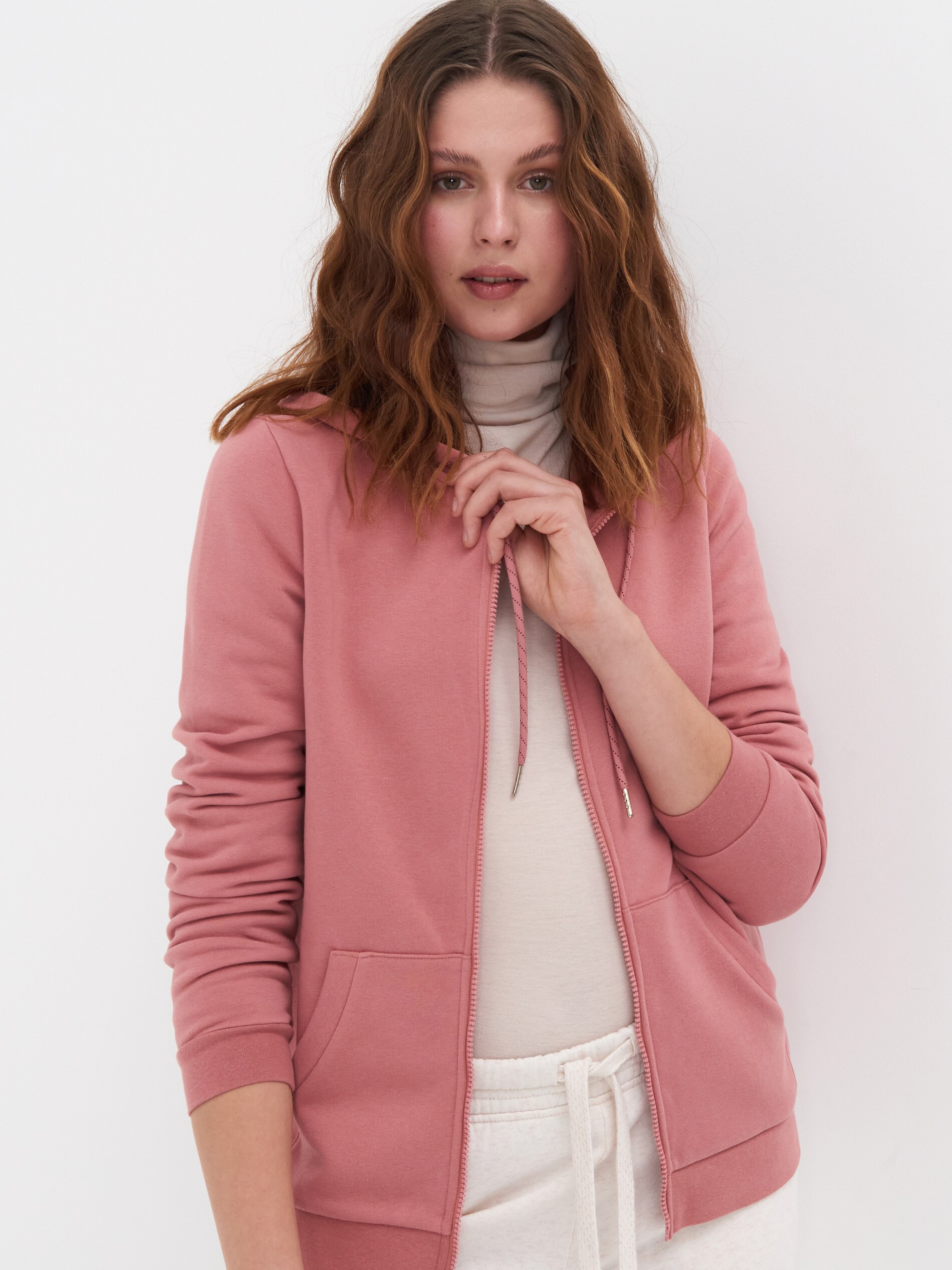 Mikina na zips s kapucňou