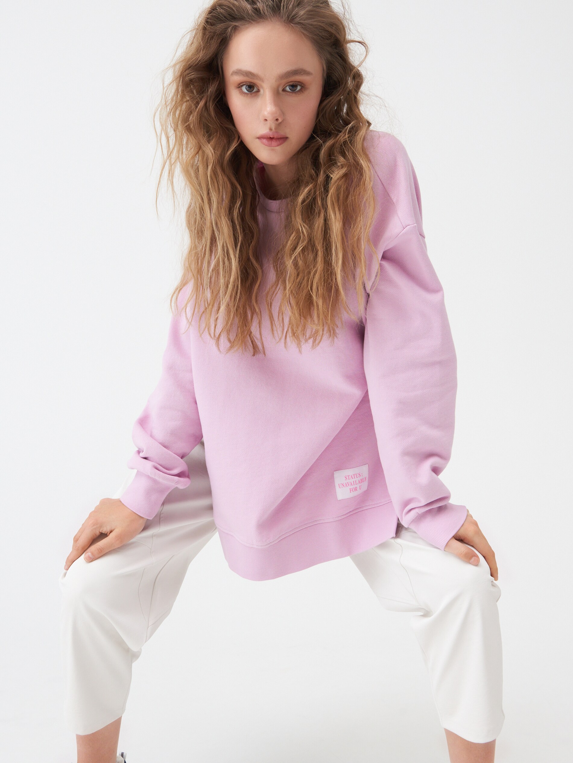 Voľné nohavice z umelej kože