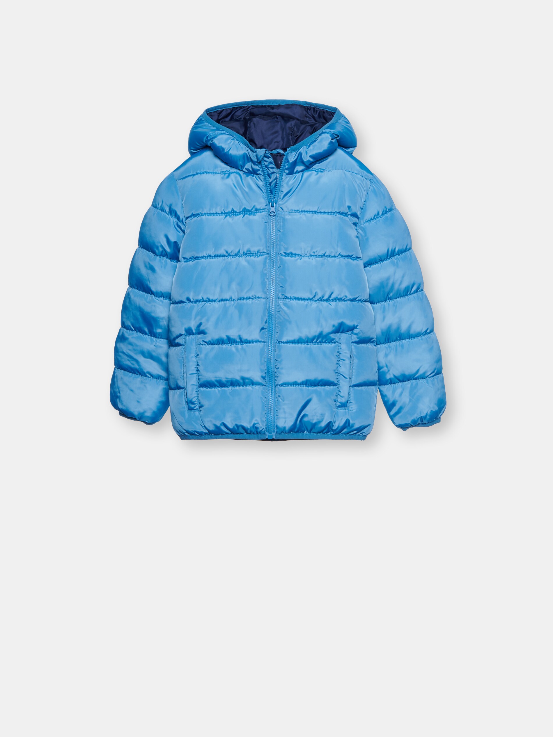 Prešívaná bunda s kapucňou