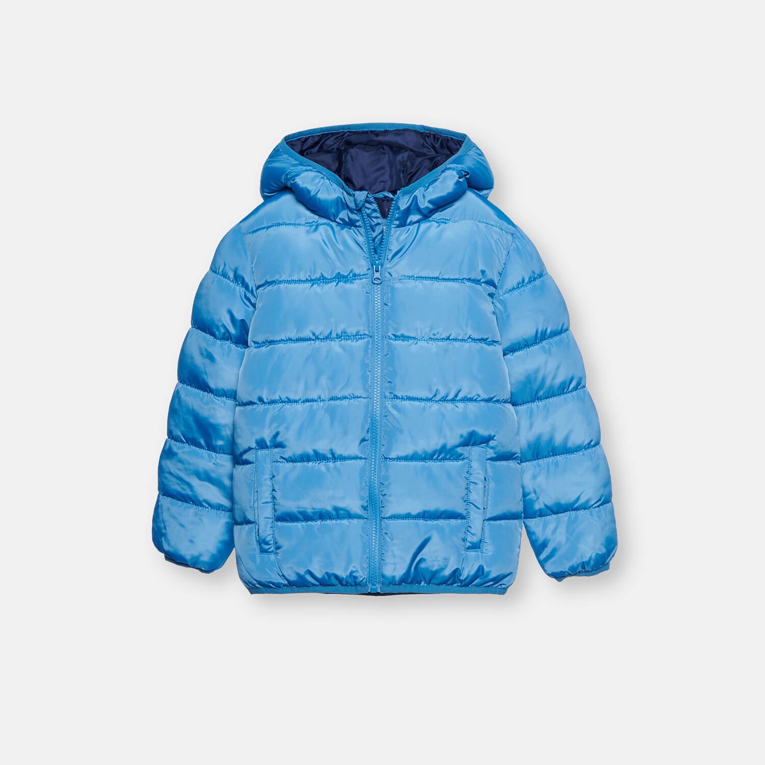 Prešívaná bunda s kapucňou