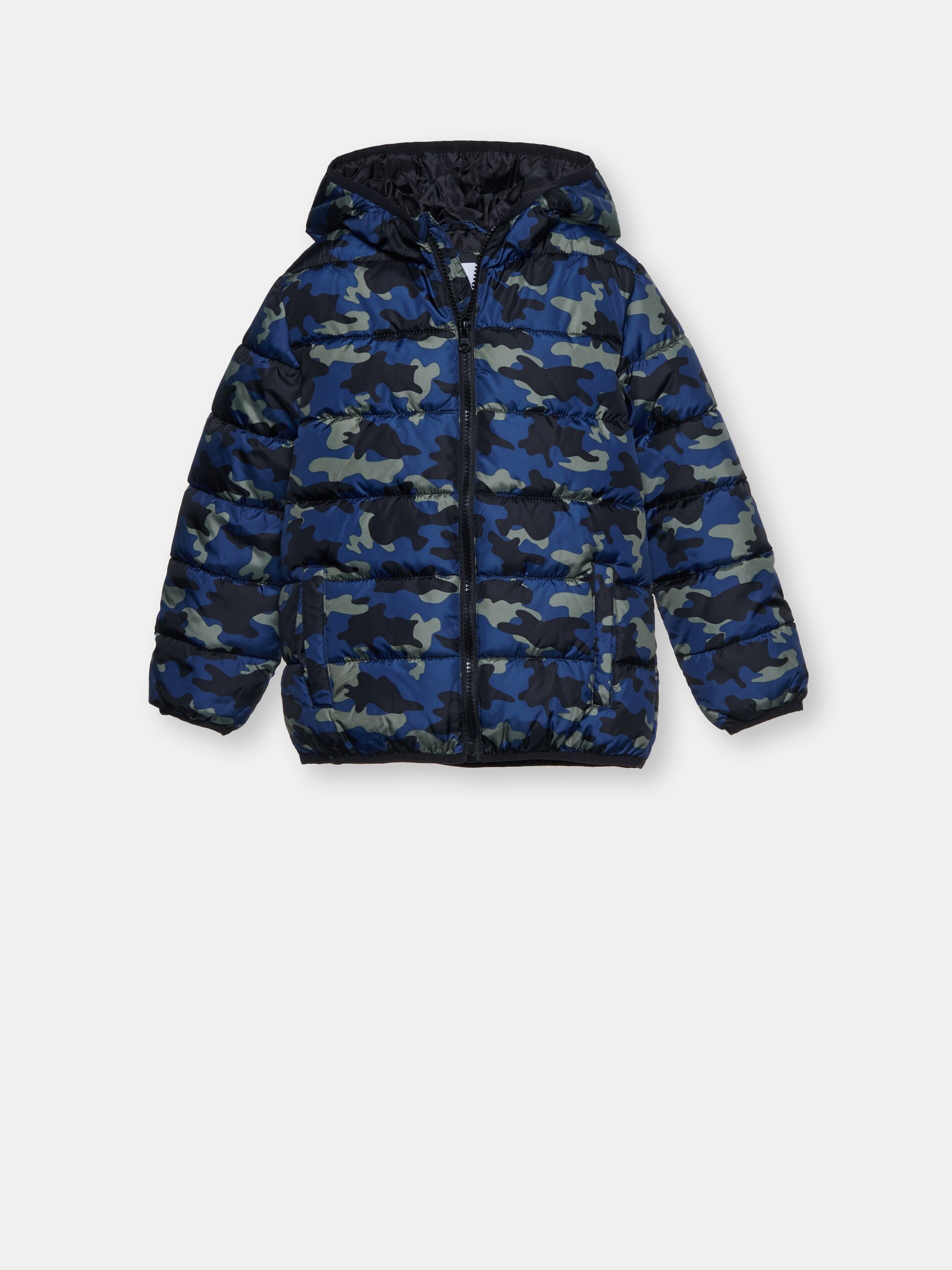 Prešívaná bunda s kapucňou