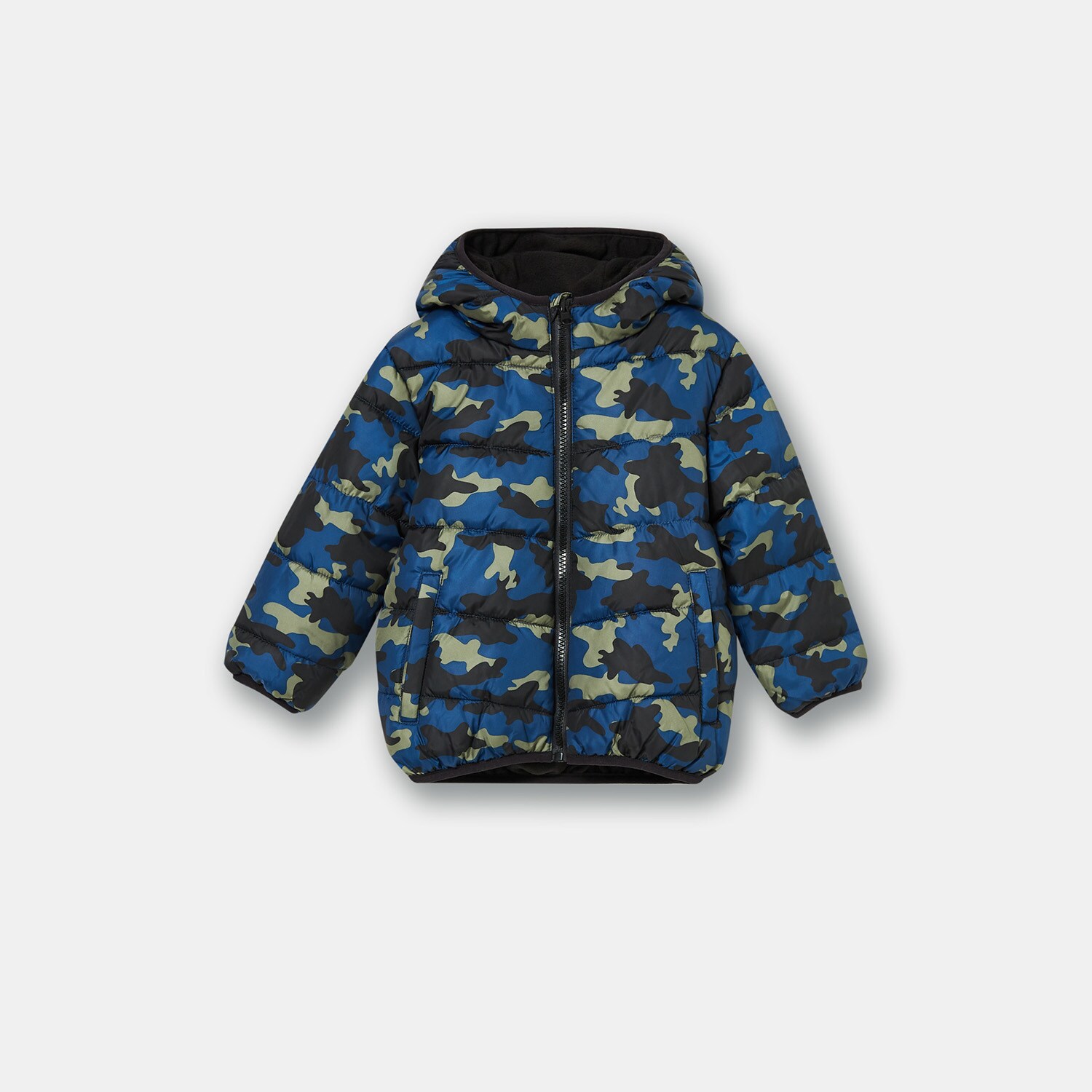 Prešívaná bunda s kapucňou