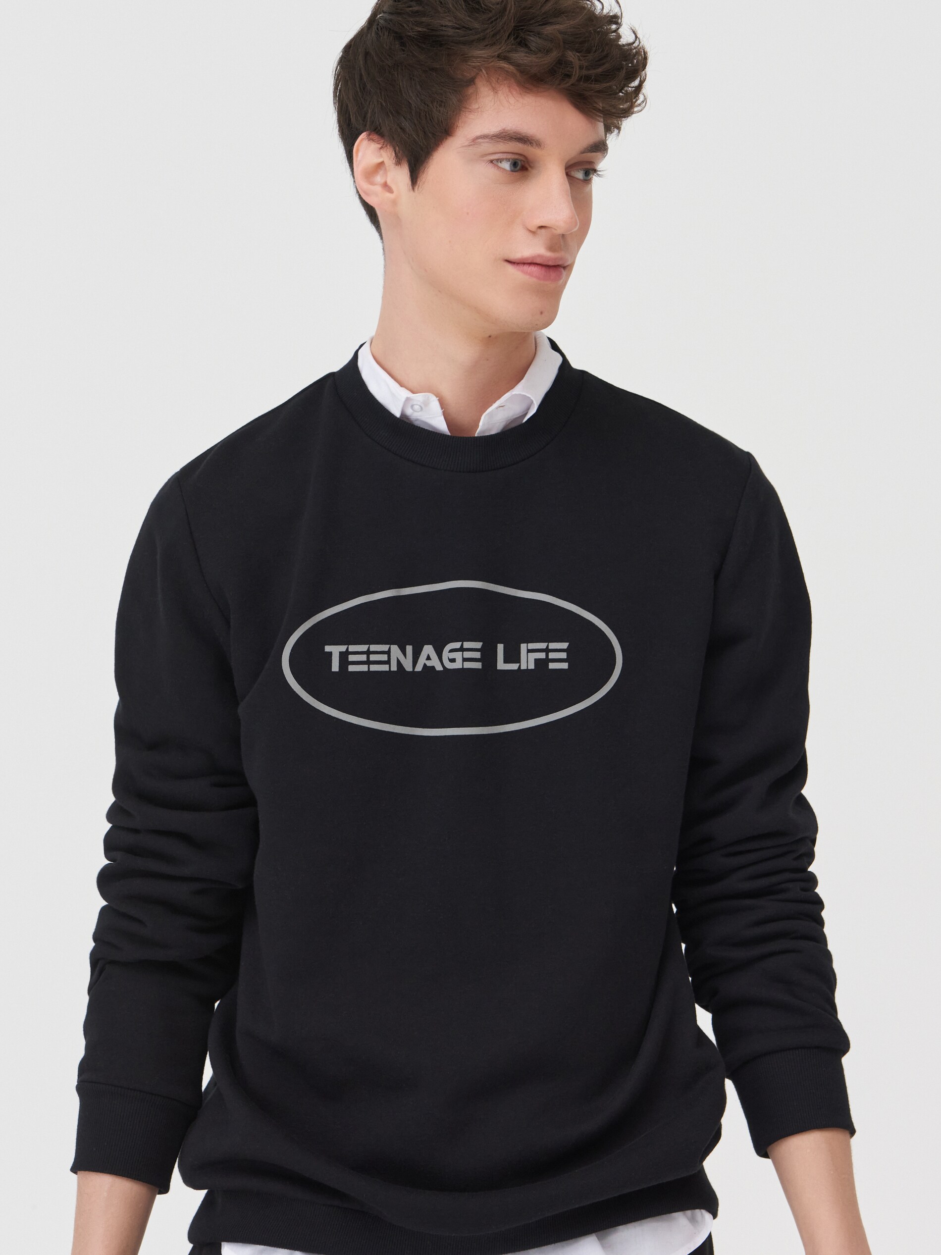 Tepláková mikina s nápisom