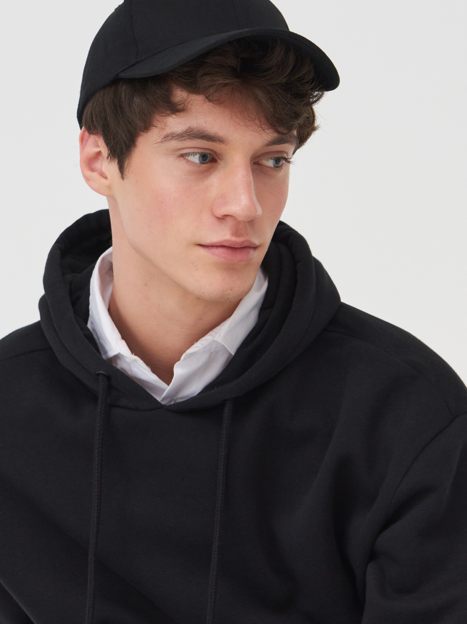 Hladká mikina s kapucňou