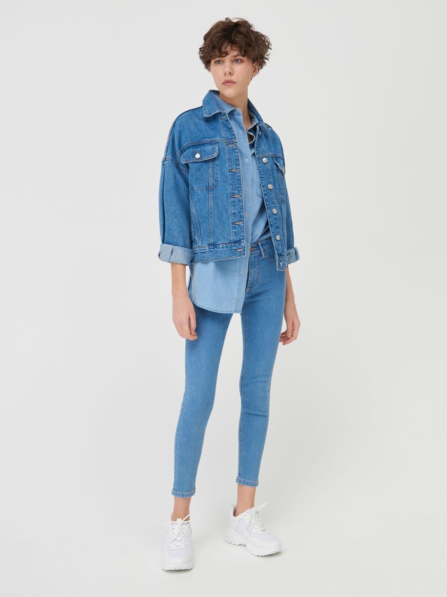 Skinny mid waist jeans, SINSAY, 0593B-50J