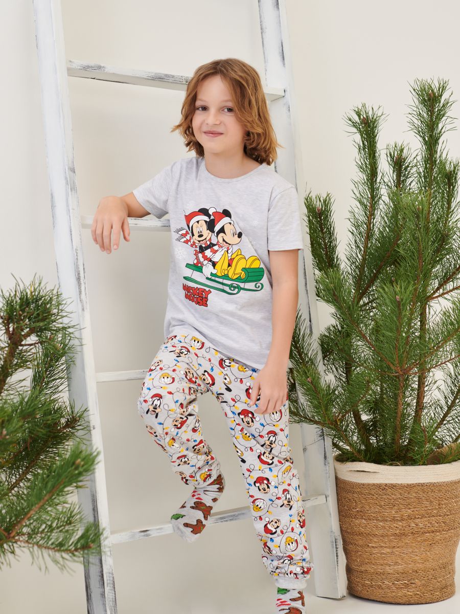 Hose Outfit Set Kleinkind Kinder Mädchen Mickey Nachtwäsche Pyjama T-shirt Top