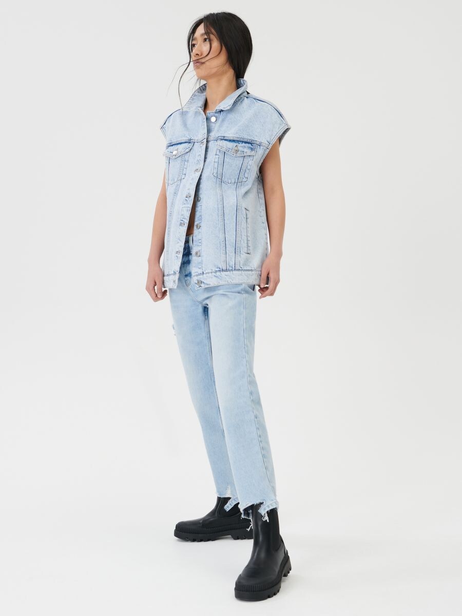 Mid waist straight jeans, SINSAY, 1197F-05J