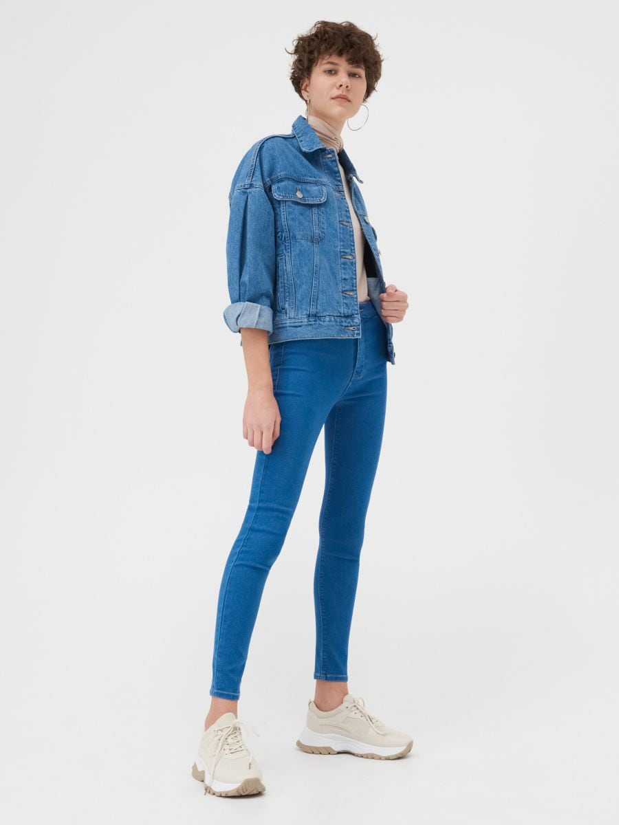 Skinny high waist jeans, SINSAY, 1329B-55J