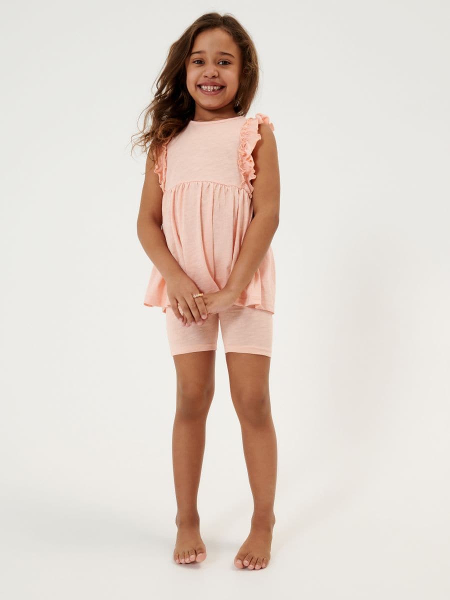 Top and biker shorts set, SINSAY, 1441M-24X