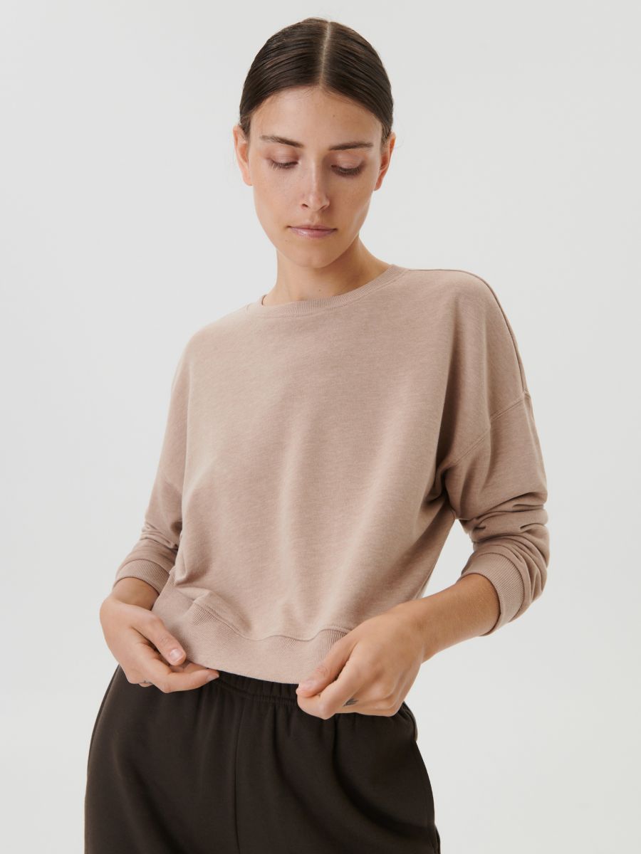 Ribbed oversized sweatshirt Clearance