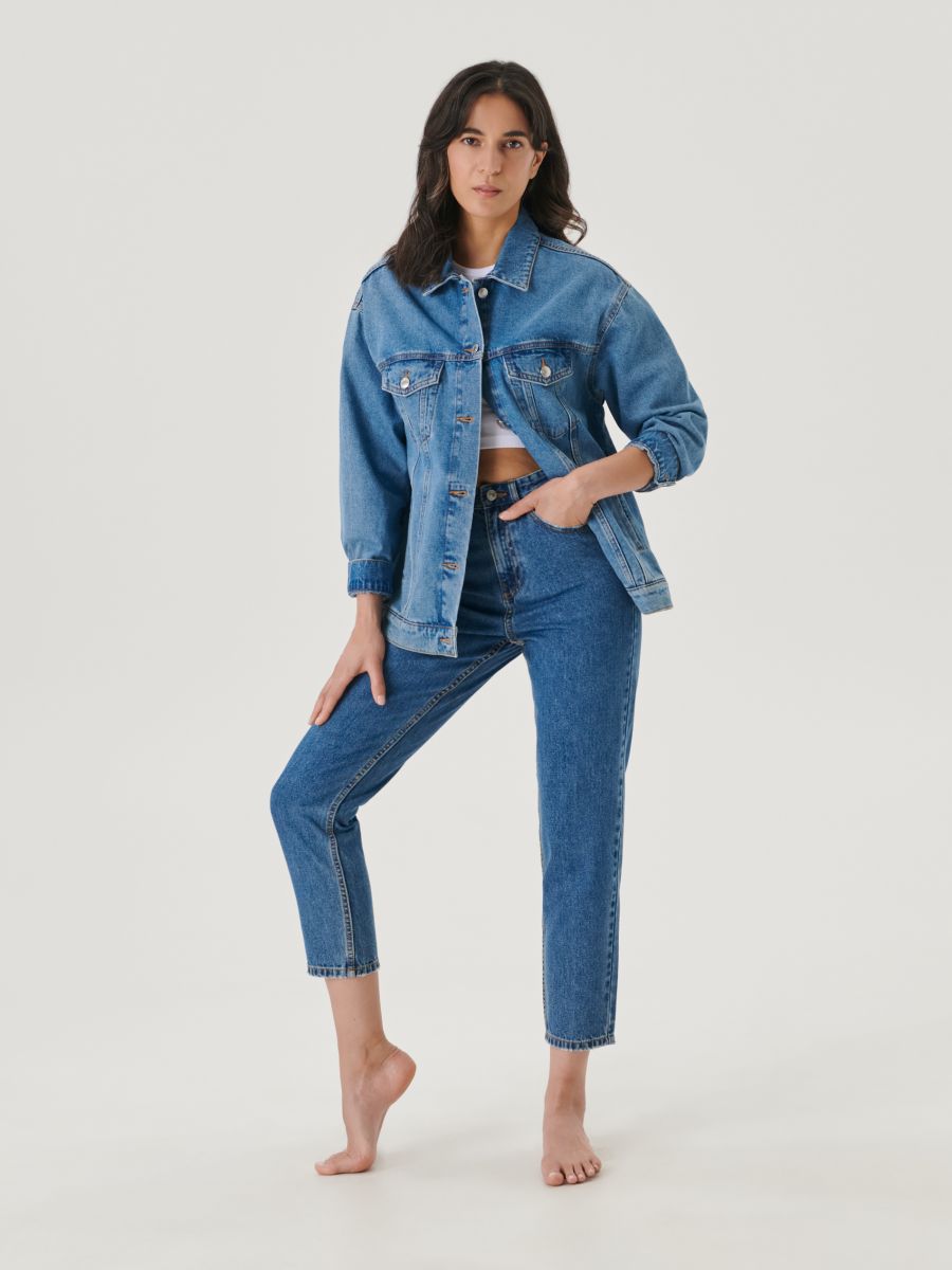 High waist mom jeans, SINSAY, 2958B-59J