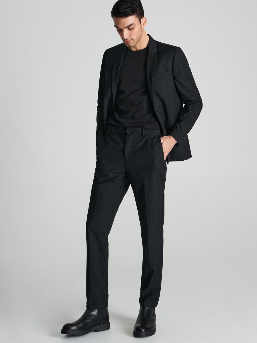 Pantaloni slim fit eleganti, SINSAY, 2987F-99X