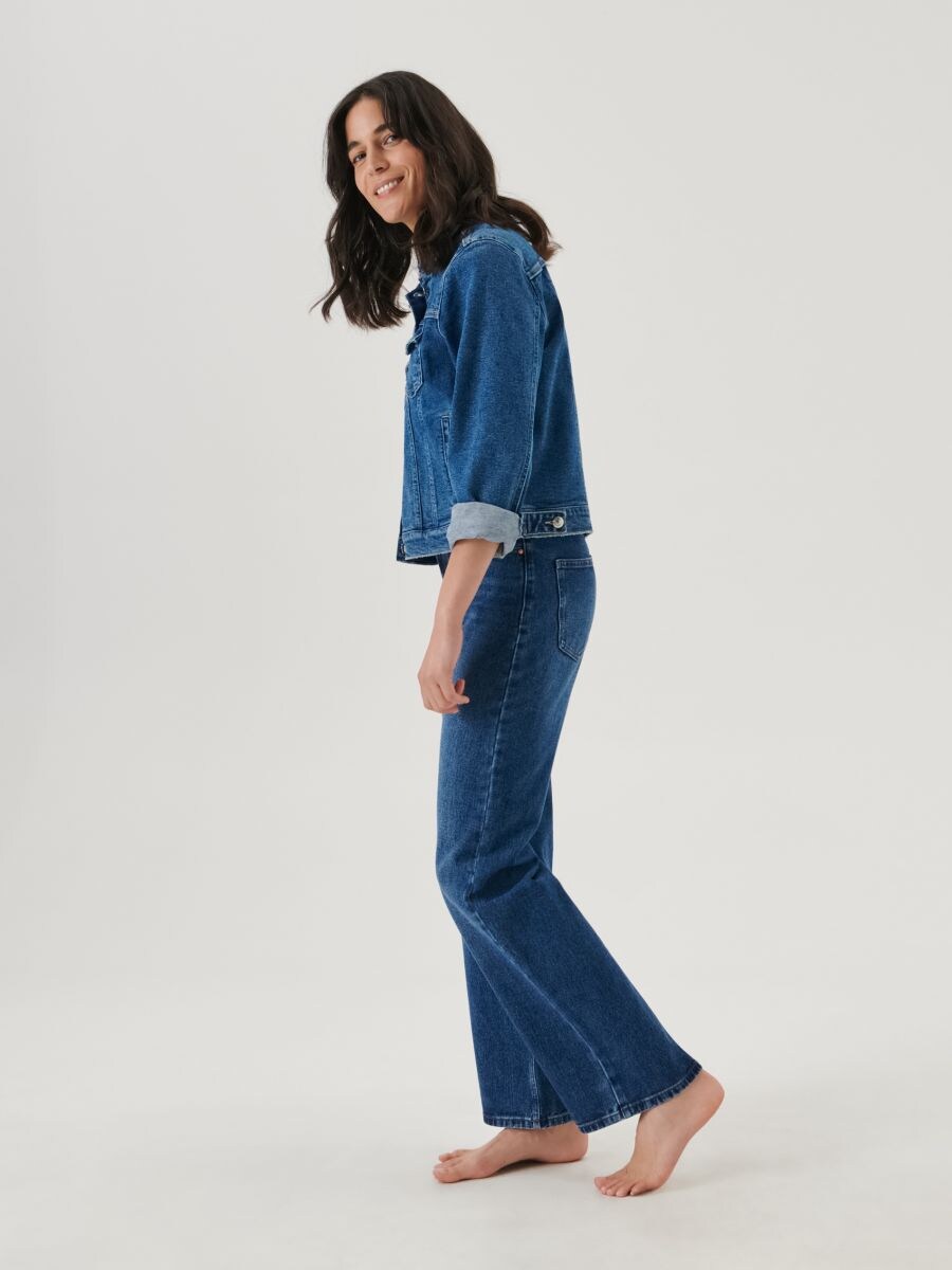 High waist wide leg jeans, SINSAY 