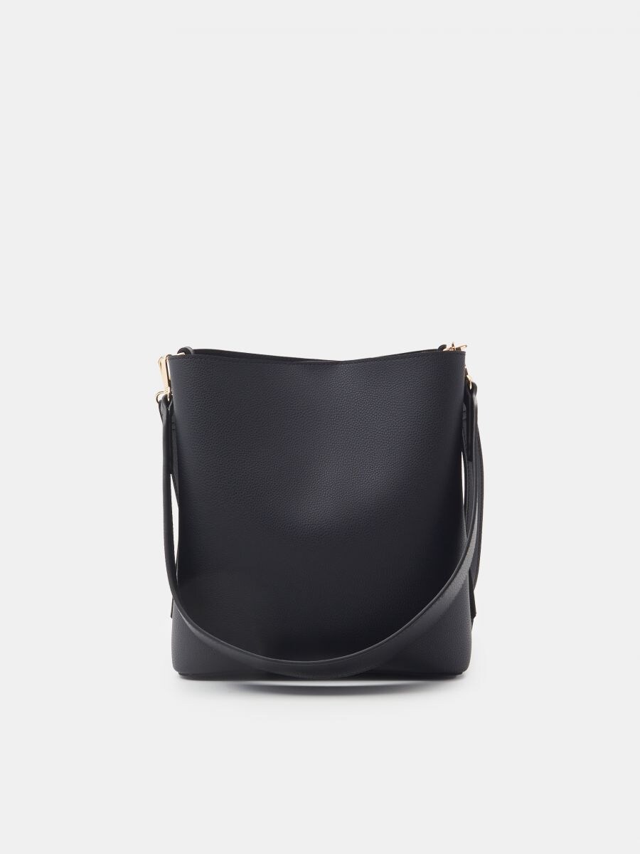 ERMANNO SCERVINO JEMMA 12401139 BORSA A SECCHIELLO NERA DA DONNA|Shoe Center