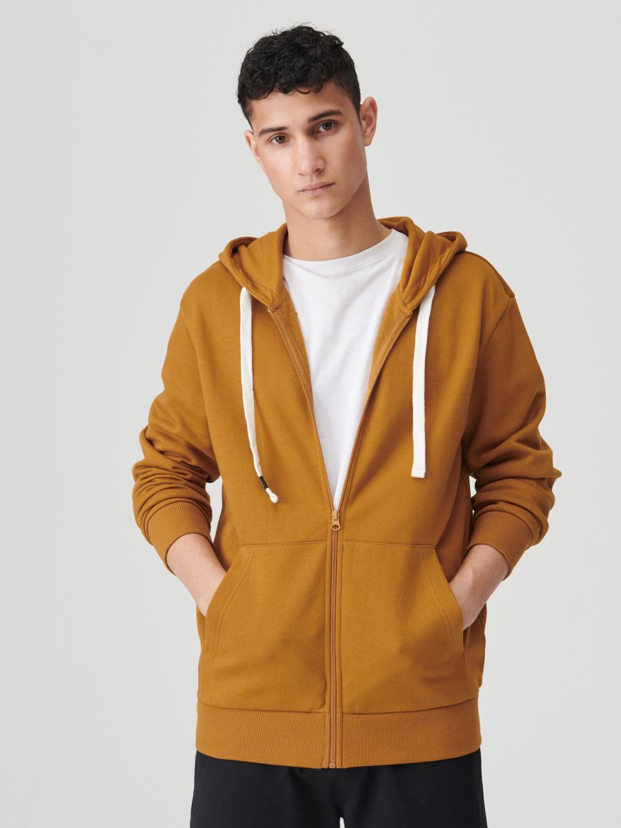 Sudadera con capucha y cremallera marrón Backronym Copper de Volcom:  Caphunters.com