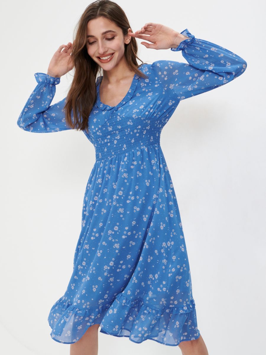 Vestito midi floreale, SINSAY, 5902J-06X