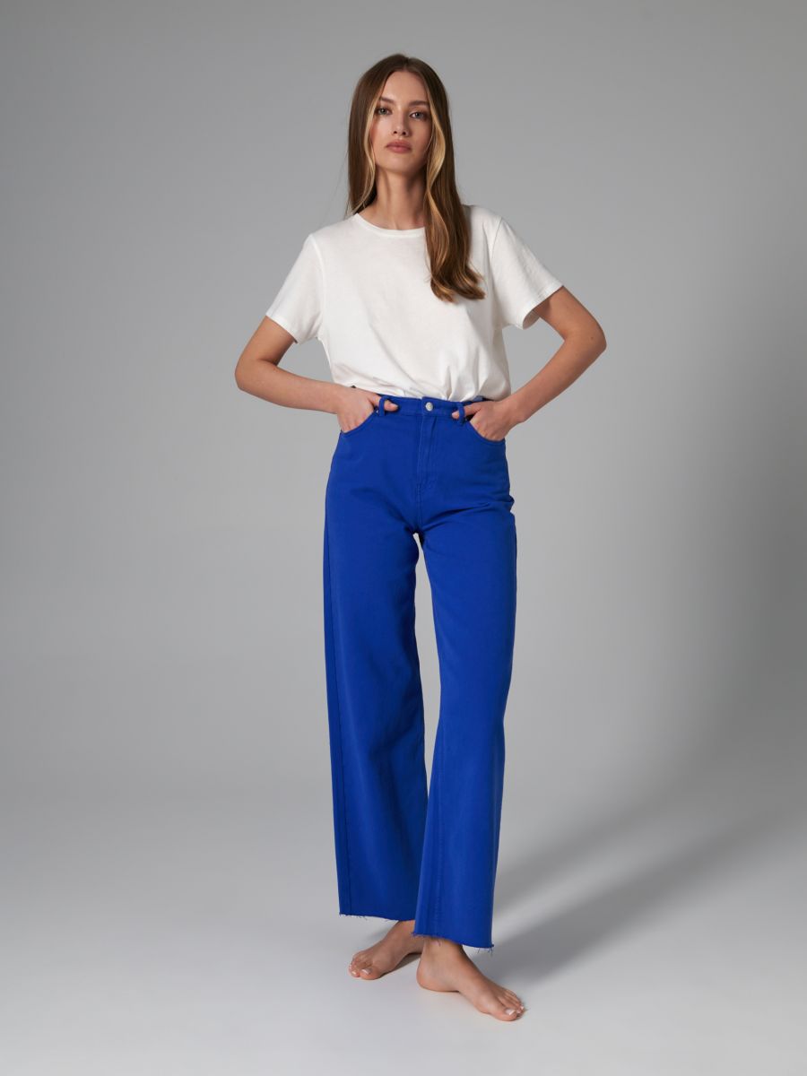 High waist wide leg jeans, SINSAY 