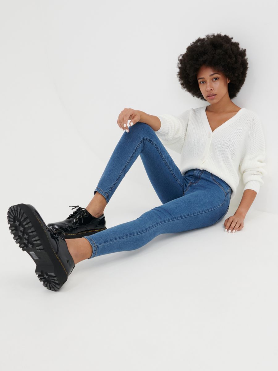 Джинсы skinny mid waist, SINSAY, 6100J-55J
