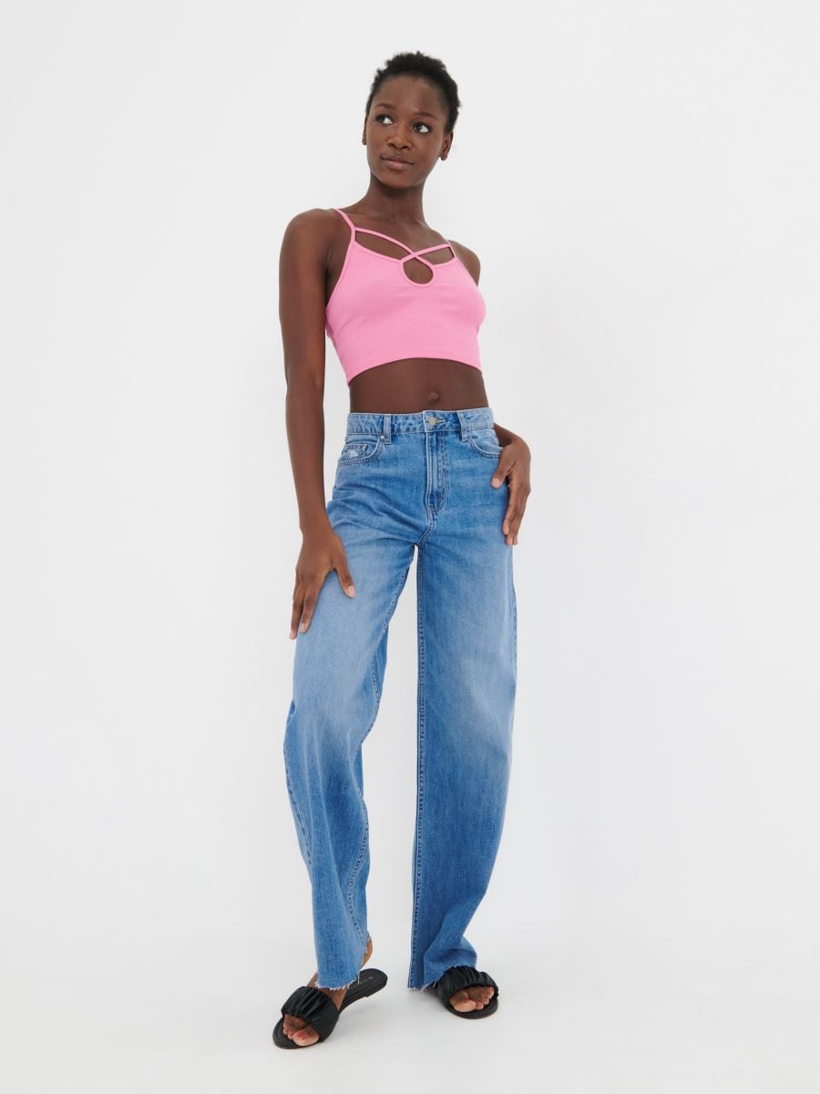 wide leg high waist, SINSAY, 6160J-55J