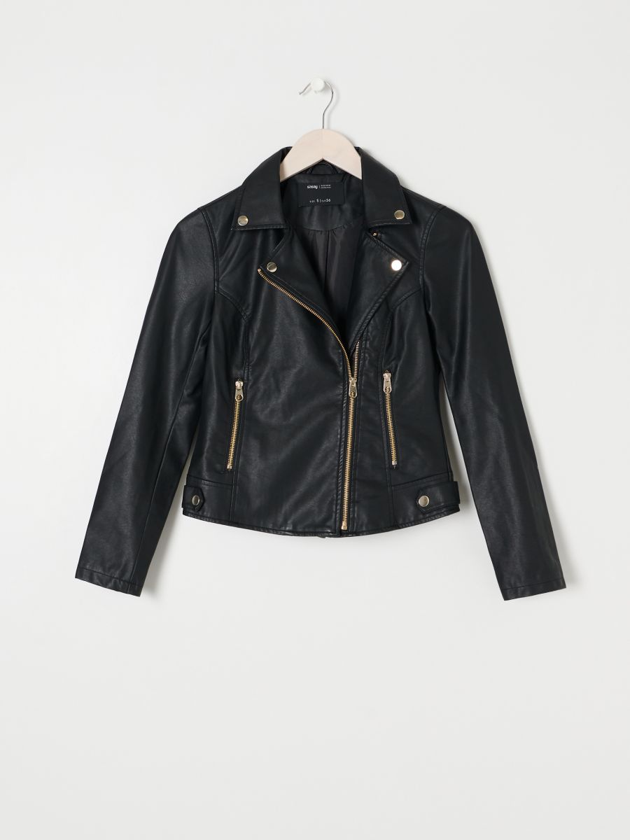 Giacca stile biker, SINSAY, 6558J-GLD