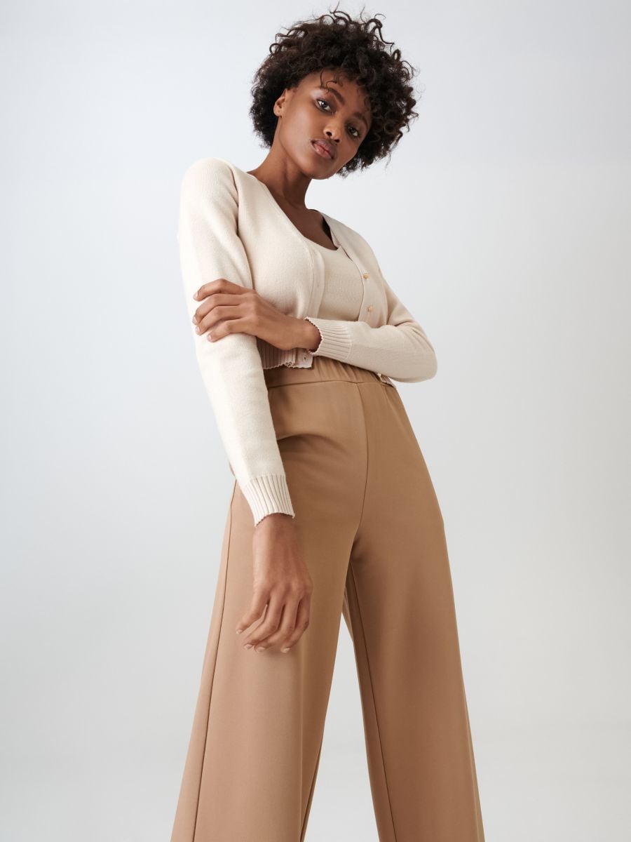 Pantaloni a wide leg, SINSAY, 7572J-80X
