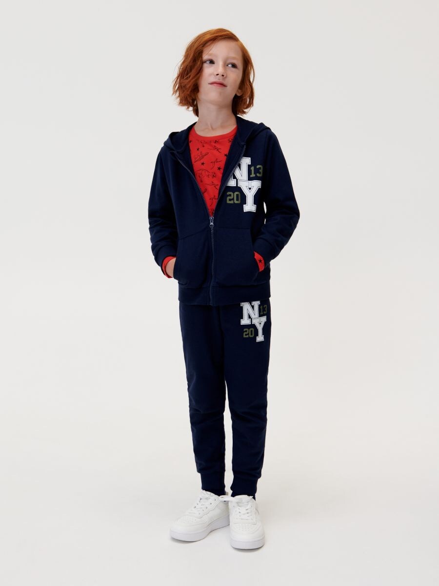 Set pantaloni da tuta e felpa con cappuccio e zip, SINSAY, 8327E-57X