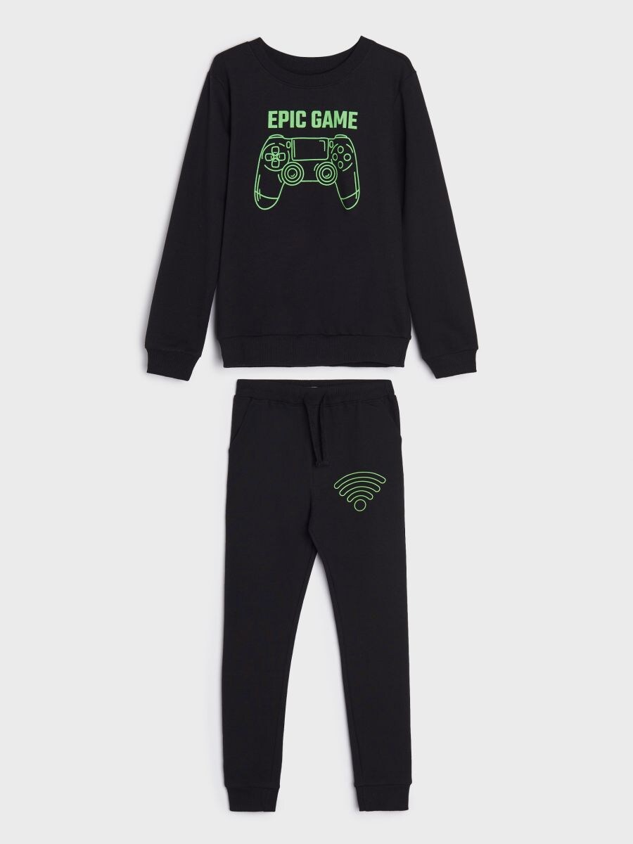 Set felpa e pantaloni da tuta, SINSAY, 8332E-99X
