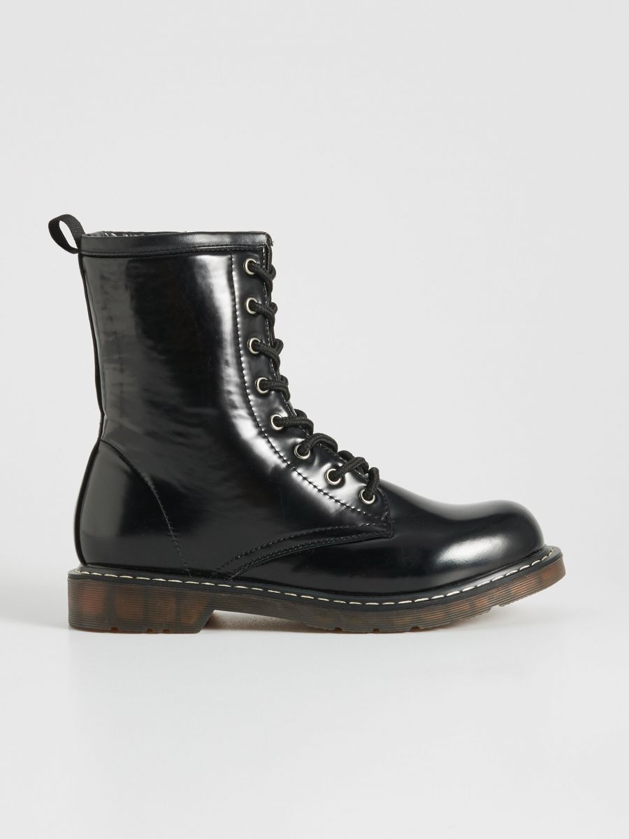 Wiązane botki za kostkę, SINSAY, VJ439-99X