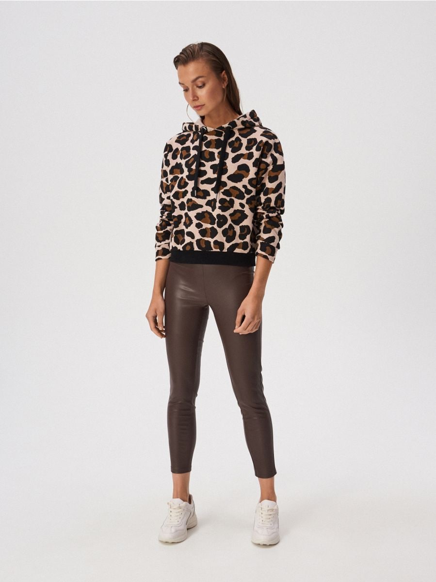 Eco leather leggings, SINSAY, WL645-89X