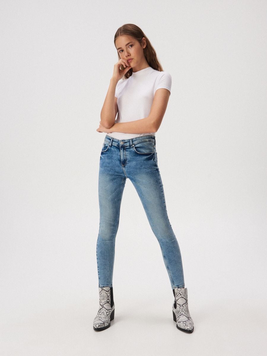 mid rise skinny jeans, SINSAY, WQ578-55J