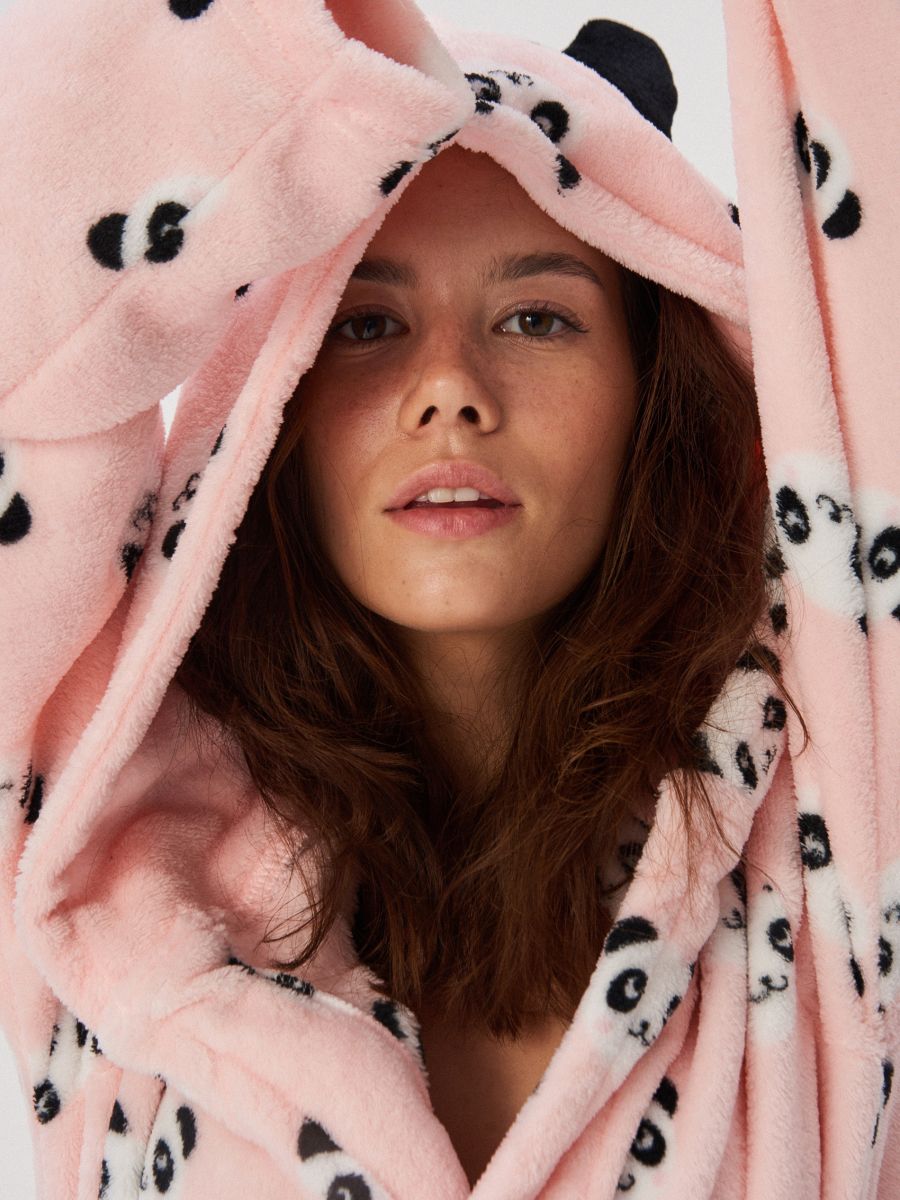 Buy girls panda dressing gown cheap online