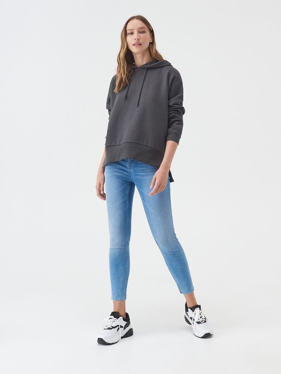 Skinny jeans with high waist, SINSAY, YZ739-50J