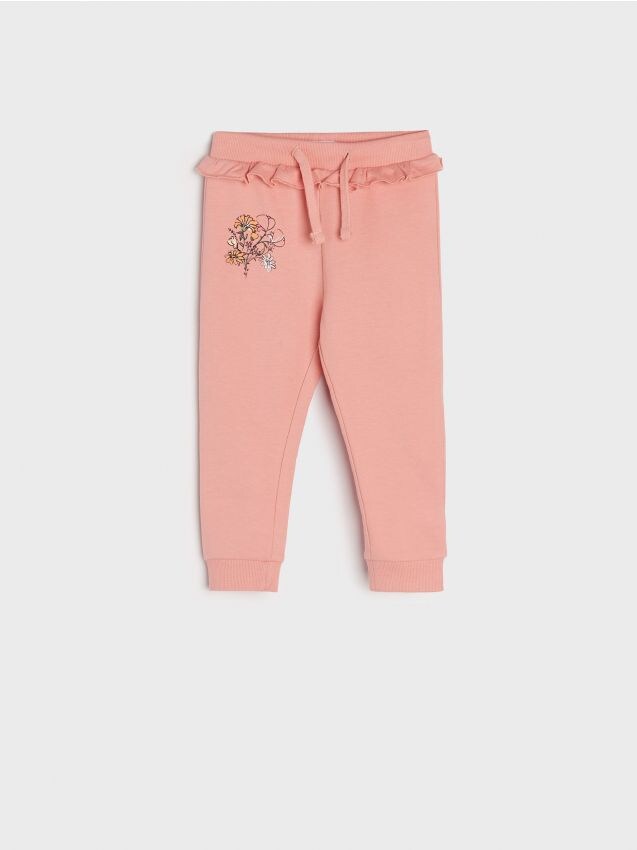 Pantaloni casual e comodi a righe color albicocca e chiaro per ragazze